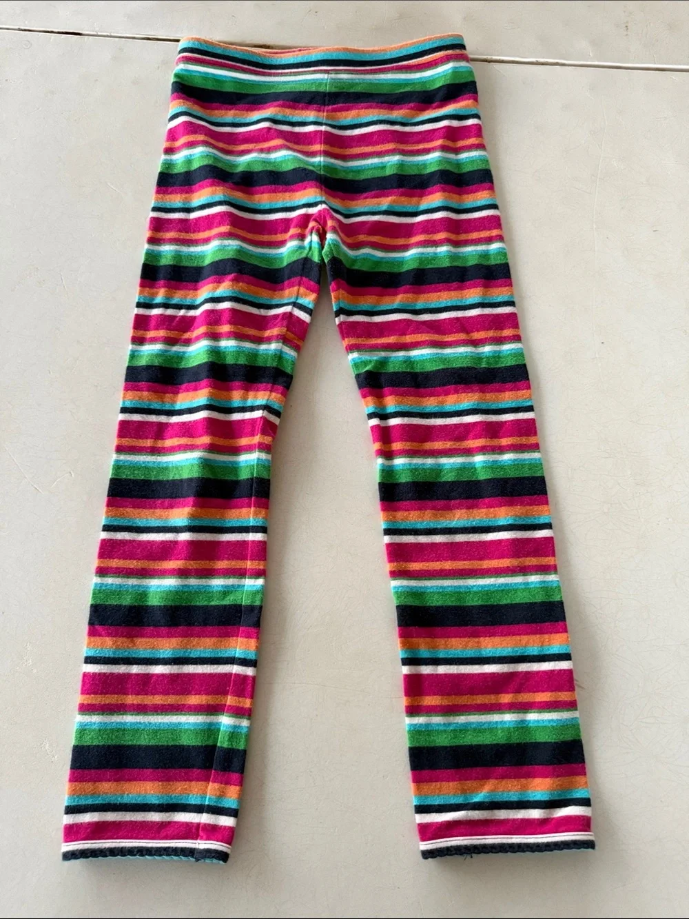 BabyGAP Multicolor Striped Girls' Leggings — Pink, Green, Blue & Black